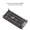 Hub splitter ARGB RGBW 5V 3 pines 10 puertos