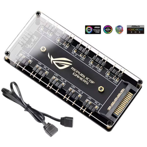 Hub splitter ARGB RGBW 5V 3 pines 10 puertos - presentación del producto