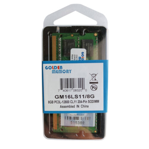 Memoria SODIMM DDR3-L 8GB 1600Mhz 1.35V Low Power Golden