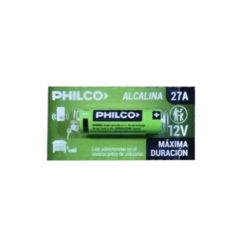 Pila alcalina A27 27A 12V Philco - unidad