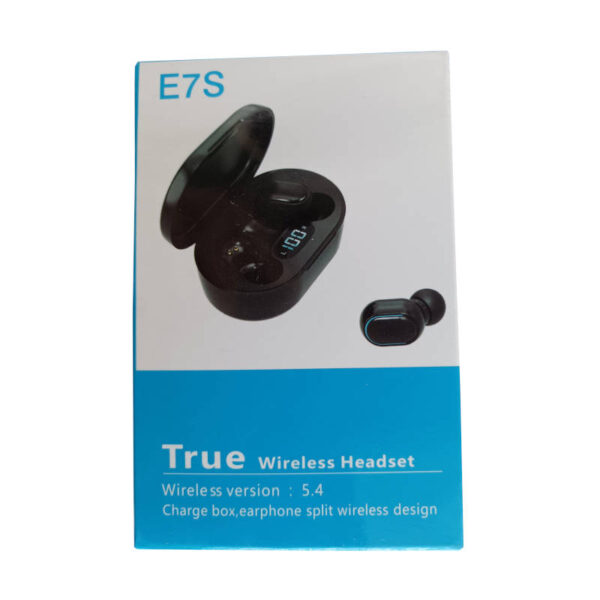 Auriculares inalámbricos E7S con estuche de carga - caja