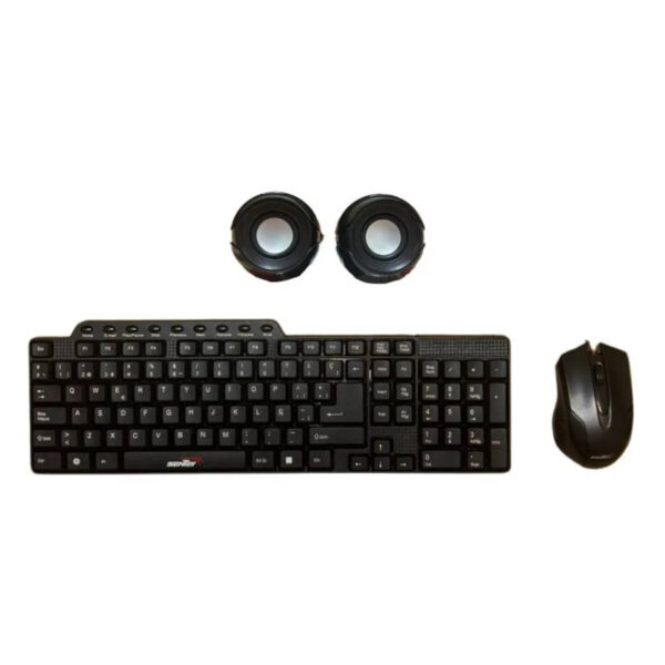 Combo 3 en 1 Sentey mouse + teclado + parlantes - contenido del combo