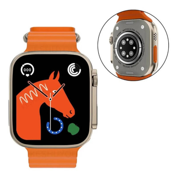 Reloj smartwatch S8 Ultra - vista de frente y de reverso Reloj smartwatch S8 Ultra