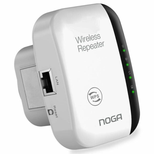 Repetidor Wifi Wireless Noga NGA-REP3 - vista lateral izquierda Repetidor Wifi Wireless Noga NGA-REP3 - vista lateral izquierda