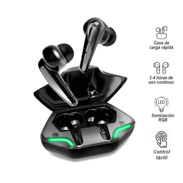 Auriculares inalámbricos gamer G11 con estuche de carga - características