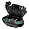 Auriculares inalámbricos gamer G11 con estuche de carga - con luces encendidas