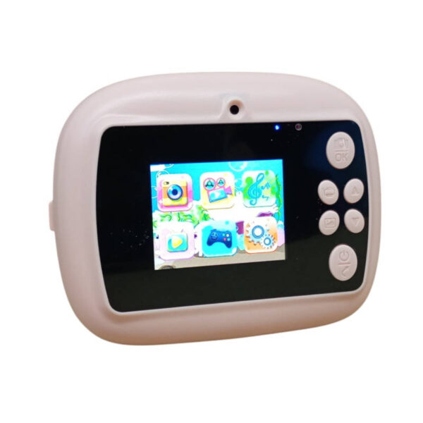 Cámara digital infantil con impresora integrada Zumo - vista de pantalla encendida Cámara digital infantil con impresora integrada Zumo - vista de pantalla encendida