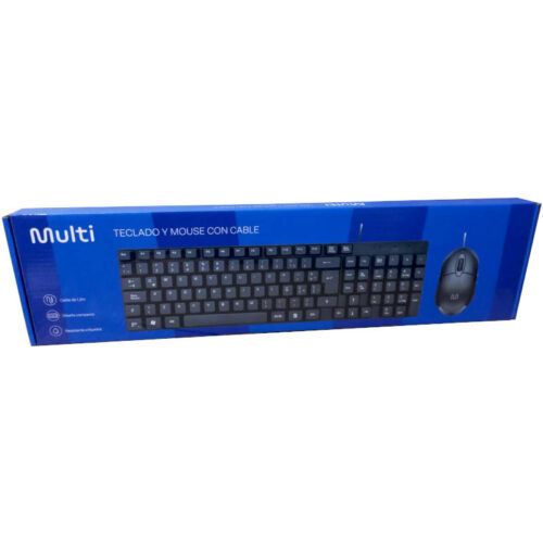 Combo de teclado y mouse USB Multilaser TC309ESP - caja