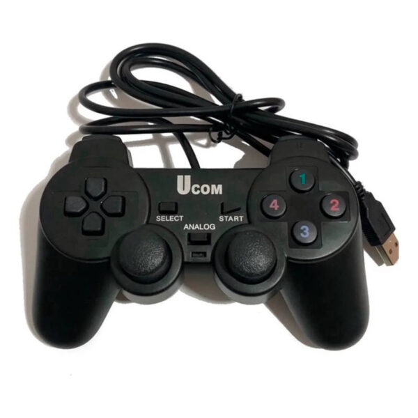 Joystick para PC analógico USB Ucom - vista superior que incluye cable Joystick para PC analógico USB Ucom - vista superior que incluye cable