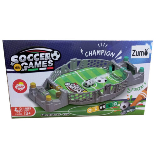 Juego de mesa flipper cancha de fútbol Zumo - caja
