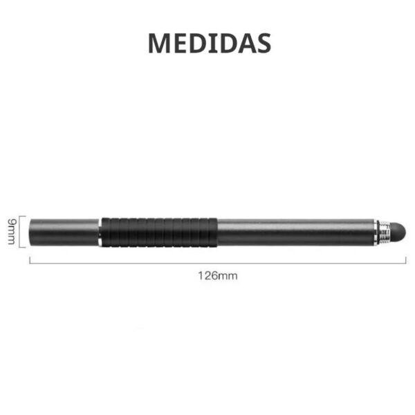 Lápiz óptico capacitivo de metal doble punta - características Lápiz óptico capacitivo de metal doble punta - características
