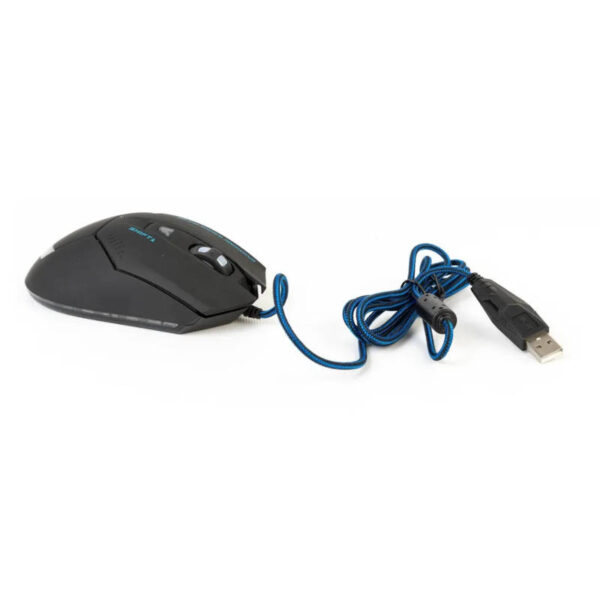 Mouse gamer Jiexin X8 - vista del cable en detalle