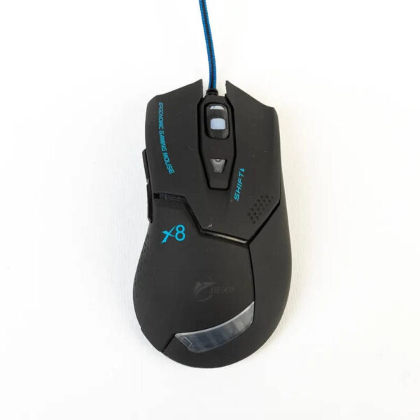 Mouse gamer Jiexin X8 - vista superior