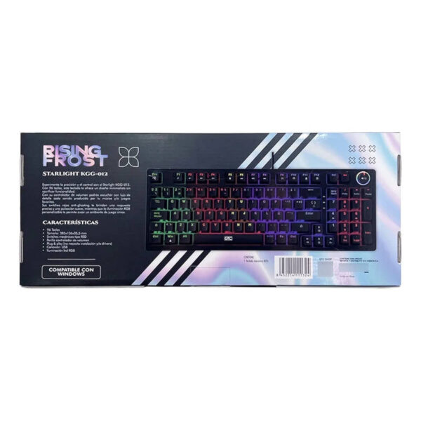 Teclado mecánico 80_ GTC KGG-012 - caja - reverso Teclado mecánico 80_ GTC KGG-012 - caja - reverso