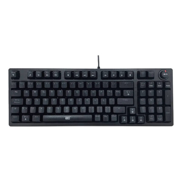 Teclado mecánico 80_ GTC KGG-012 - vista superior apagado Teclado mecánico 80_ GTC KGG-012 - vista superior apagado