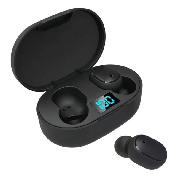 Auriculares inalámbricos Mipods E6S con estuche de carga - vista lateral