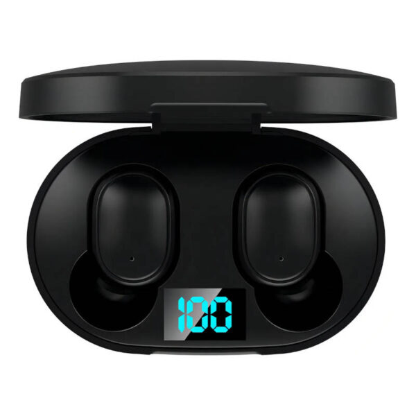 Auriculares inalámbricos Mipods E6S con estuche de carga - vista superior
