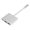 Hub USB tipo C 3 en 1 HDMI + USB3.0 + USB C de carga Evox