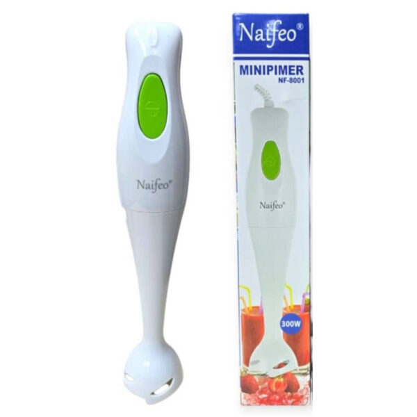Licuadora de mano 300W Naifeo NF-8001 - licuadora en color de botón verde con caja