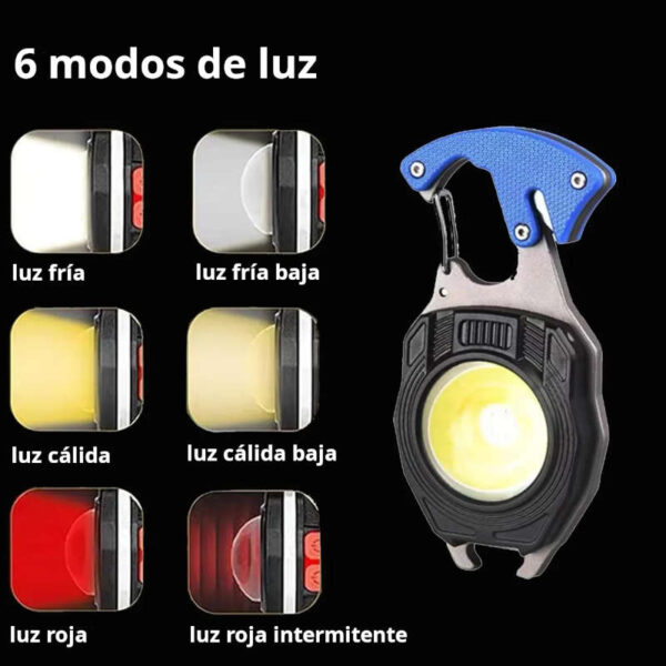 Mini linterna LED multifunción recargable W5147 - modos de luz Mini linterna LED multifunción recargable W5147