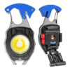 Mini linterna LED multifunción recargable W5147 - vista del derecho y del revés