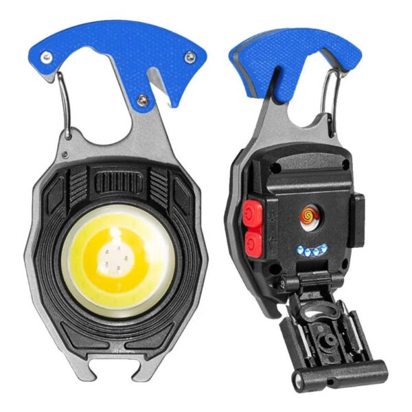 Mini linterna LED multifunción recargable W5147 - vista del derecho y del revés Mini linterna LED multifunción recargable W5147 - vista del derecho y del revés