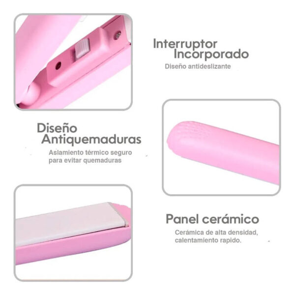 Planchita de pelo flequillera Make Time - características