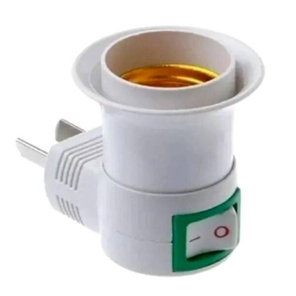 Portalámpara a toma 220V con interrumptor YS - presentación del producto