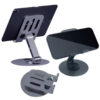 Soporte de mesa para celular metálico L-381 - características - ejemplo en uso