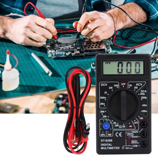 Tester multímetro digital DT-830B - ejemplo de uso