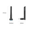 Adaptador Bluetooth 5.3 USB con antena Tp-Link UB500 Plus - dimensiones Adaptador Bluetooth 5.3 USB con antena Tp-Link UB500 Plus - dimensiones
