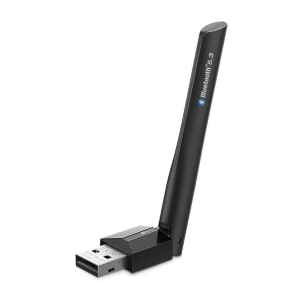 Adaptador Bluetooth 5.3 USB con antena Tp-Link UB500 Plus - vista lateral Adaptador Bluetooth 5.3 USB con antena Tp-Link UB500 Plus - vista lateral