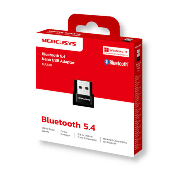 Adaptador Bluetooth 5.4 Nano USB Mercusys MA530- caja