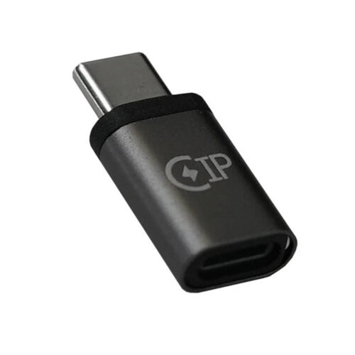 Adaptador USB tipo C macho a Lightning Apple hembra - vista lateral