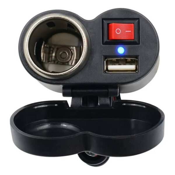 Cargador para moto con USB y encendedor Lambo Tech CD-3016 - equipo encendido Cargador para moto con USB y encendedor Lambo Tech CD-3016 - equipo encendido