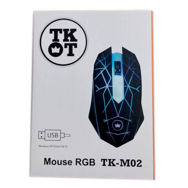 Combo de mouse y teclado USB retroiluminados TKOT - mouse - caja Combo de mouse y teclado USB retroiluminados TKOT - mouse - caja