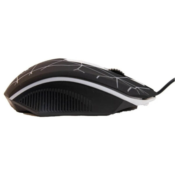 Combo de mouse y teclado USB retroiluminados TKOT - mouse - vista lateral Combo de mouse y teclado USB retroiluminados TKOT - mouse - vista lateral