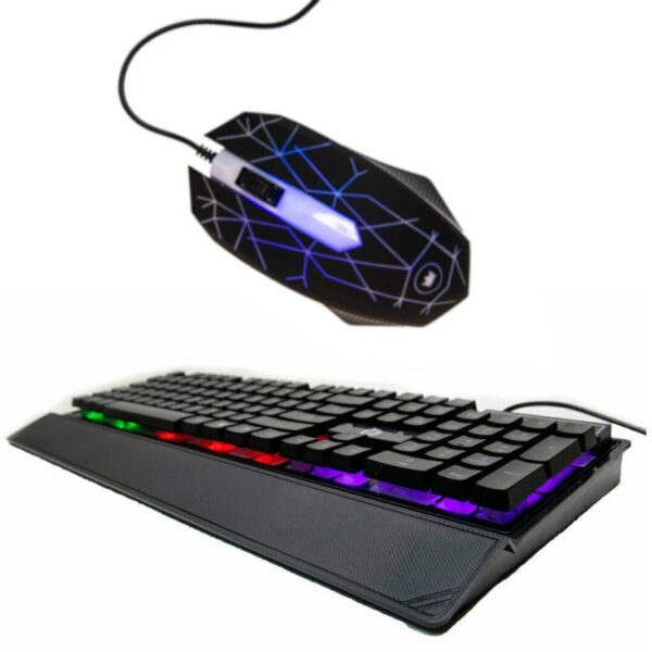 Combo de mouse y teclado USB retroiluminados TKOT - presentación del combo Combo de mouse y teclado USB retroiluminados TKOT - presentación del combo