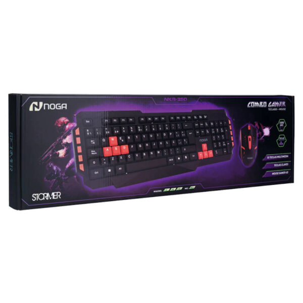 Combo de teclado y mouse gamer USB Noga NKB-350 - caja Combo de teclado y mouse gamer USB Noga NKB-350 - caja