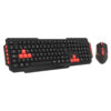 Combo de teclado y mouse gamer USB Noga NKB-350 - vista lateral Combo de teclado y mouse gamer USB Noga NKB-350 - vista lateral