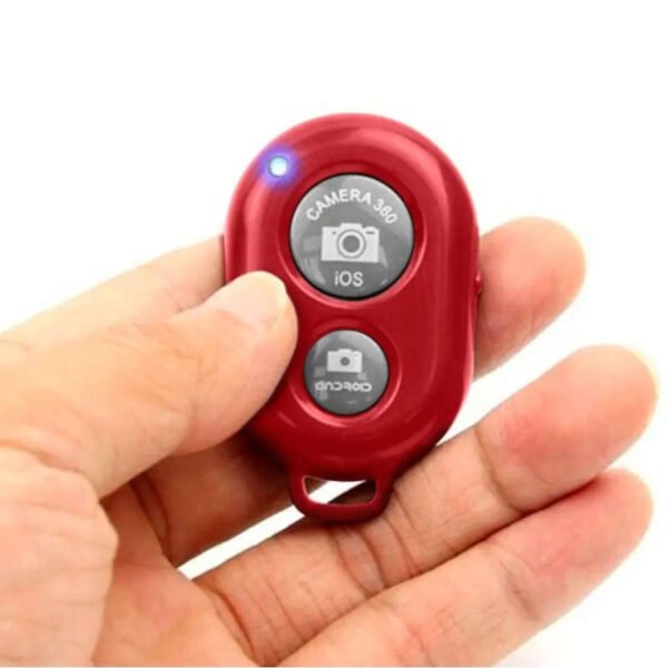 Control disparador de fotos remoto Bluetooth - rojo - tamaño en mano