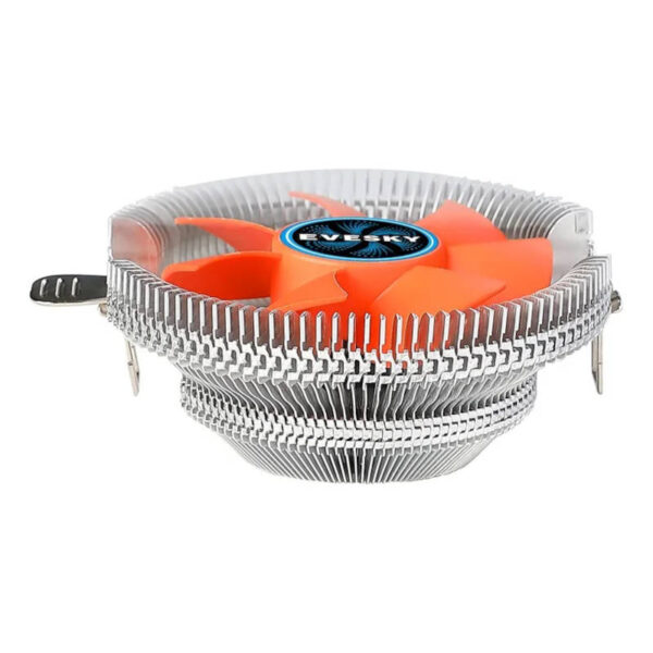 Cooler CPU Evesky 100 8 paletas 8cm 3 pines - cooler vista de costado Cooler CPU Evesky 100 8 paletas 8cm 3 pines - cooler vista de costado