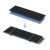 Disipador disco M2 SSD NVME 2280 22x73mm con pad térmico