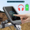 Funda para celular con soporte para bici o moto LX03 - orificio para carga y auriculares ejemplo Funda para celular con soporte para bici o moto LX03 - orificio para carga y auriculares ejemplo