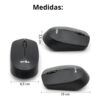 Mouse inalámbrico 2.4Ghz Weibo RF-2837B - medidas