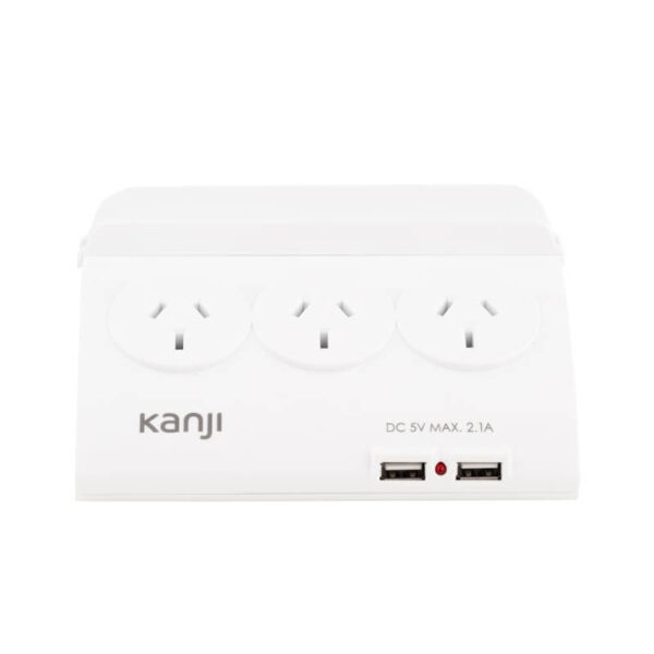 Prolongador con estabilizador de corriente Kanji SL9205 - vista frontal Prolongador con estabilizador de corriente Kanji SL9205 - vista frontal