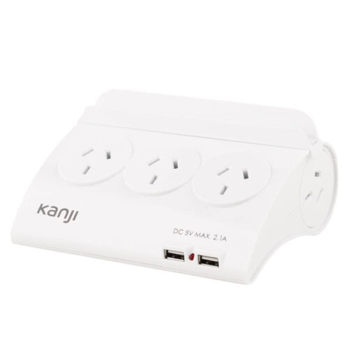 Prolongador con estabilizador de corriente Kanji SL9205 - vista lateral derecha Prolongador con estabilizador de corriente Kanji SL9205 - vista lateral derecha