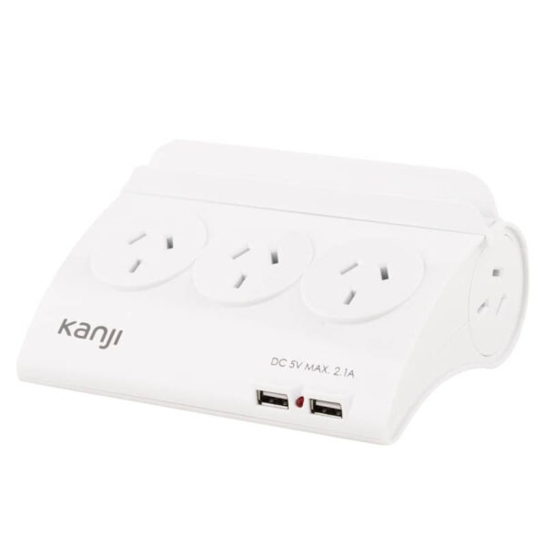 Prolongador con estabilizador de corriente Kanji SL9205 - vista lateral derecha Prolongador con estabilizador de corriente Kanji SL9205 - vista lateral derecha