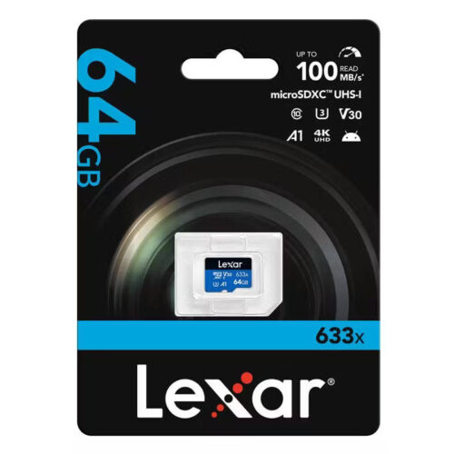 Tarjeta de memoria microSD Lexar 633X 64GB - blíster Tarjeta de memoria microSD Lexar 633X 64GB - blíster