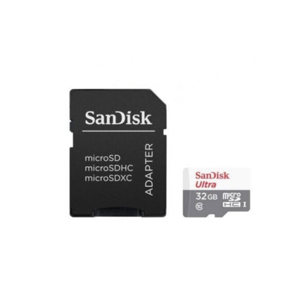 Tarjeta de memoria microSD Sandisk Ultra 32GB - tarjeta y adaptador Tarjeta de memoria microSD Sandisk Ultra 32GB